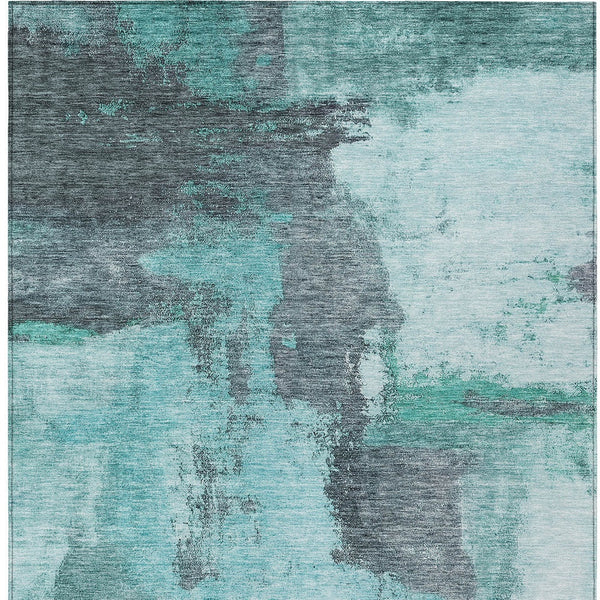 Homeroots 3' Brown & Light Yellow Abstract Rug – Stylish Washable Indoor/Outdoor Area Rug For Any Space 3' X 5' Polyester 602981