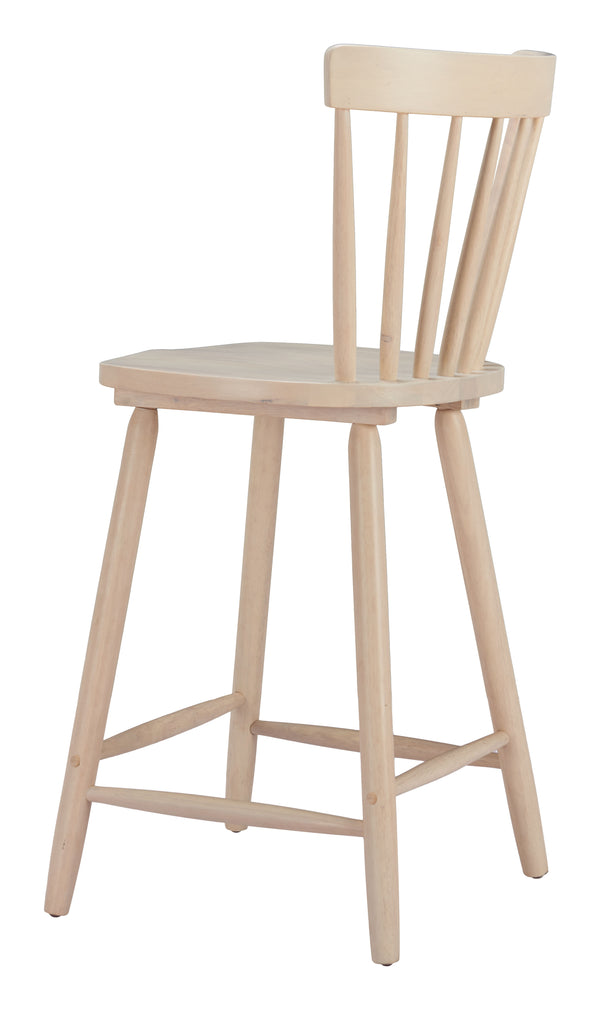 Zuo Modern Tyce Counter Stool Set Of 2 – Modern Rubberwood Design For Stylish Hospitality Spaces And Homes Natural Rubberwood 110527-zuo-modern
