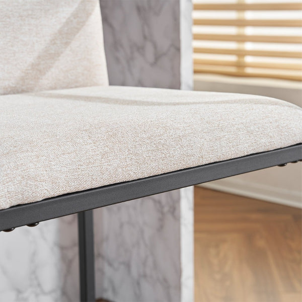 English Elm Set Of 2 Modern Upholstered Counter-Height Bar Stools With Armrests - Stylish & Comfortable Dining Chairs W1901P225273-GIGA