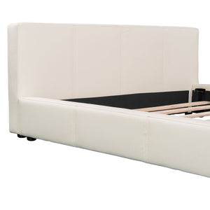 English Elm Christopher Knight Home® - [Stylish Beige Upholstered Bed] - Modern Comfort Meets Minimalist Design For Your Dream Bedroom Setup N769P241218K