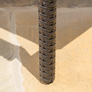 English Elm Christopher Knight Home® - SAN Rattan Dining Chair with Cushion – Weather-Resistant Wicker, Stackable, No-Assembly, Modern Patio Seating Brown Multi 60303.00CMBN