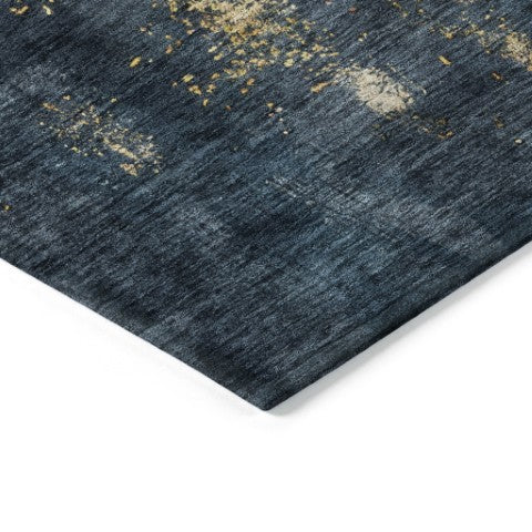 Homeroots 3' Washable Abstract Indoor Outdoor Area Rug In Brown, Light Gray & Black – Stylish & Durable Design 3' X 5' Polyester 603047