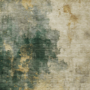 Homeroots 3' Washable Abstract Indoor Outdoor Area Rug In Brown, Light Gray & Black – Stylish & Durable Design 9' X 12' Polyester 603057