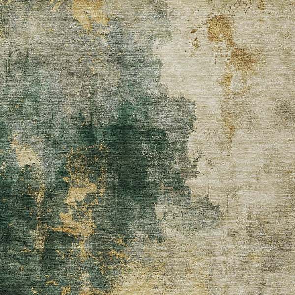 Homeroots 3' Washable Abstract Indoor Outdoor Area Rug In Brown, Light Gray & Black – Stylish & Durable Design 9' X 12' Polyester 603057