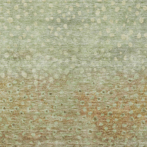 Homeroots 3' Stylish Artichoke Green Abstract Washable Area Rug For Indoor And Outdoor Spaces, Durable Design 3' X 5' Polyester 603071