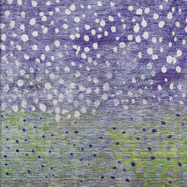 Homeroots 3' Stylish Artichoke Green Abstract Washable Area Rug For Indoor And Outdoor Spaces, Durable Design 3' X 5' Polyester 603101