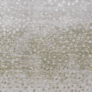 Homeroots 3' Stylish Artichoke Green Abstract Washable Area Rug For Indoor And Outdoor Spaces, Durable Design 3' X 5' Polyester 603107