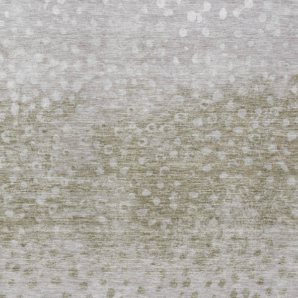 Homeroots 3' Stylish Artichoke Green Abstract Washable Area Rug For Indoor And Outdoor Spaces, Durable Design 3' X 5' Polyester 603107