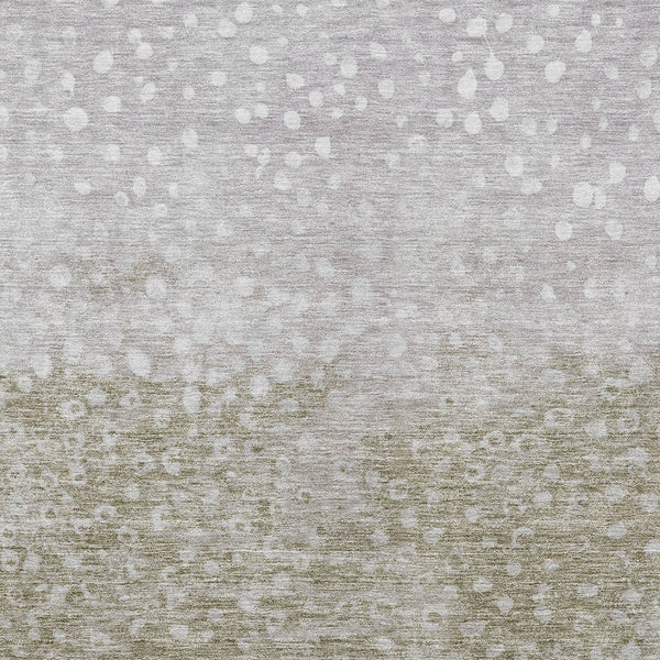 Homeroots 3' Stylish Artichoke Green Abstract Washable Area Rug For Indoor And Outdoor Spaces, Durable Design 10' X 14' Polyester 603112