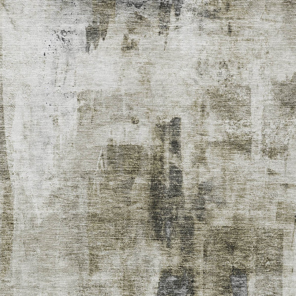 Homeroots 3' Stylish Mint Green And Gray Abstract Washable Area Rug For Indoor And Outdoor Spaces 8' X 10' Polyester 603152