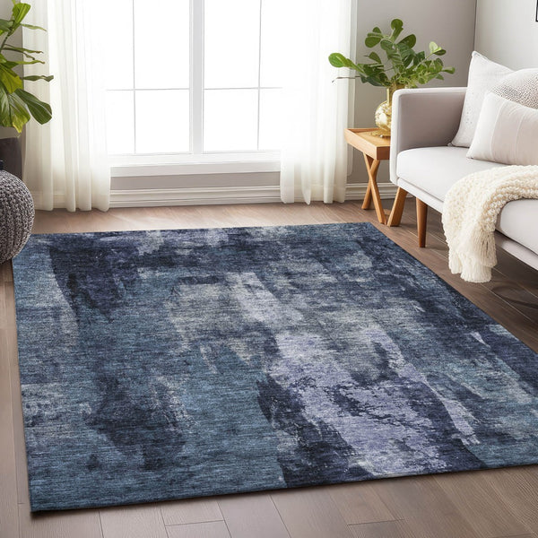 Homeroots 3' Stylish Brown Black And Beige Abstract Washable Area Rug For Indoor And Outdoor Spaces 10' X 14' Polyester 603172
