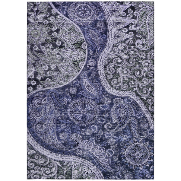 Homeroots 3' Brown Beige Tan Floral Medallion Washable Area Rug For Indoor Outdoor Spaces, Durable & Stylish 8' X 10' Polyester 603182