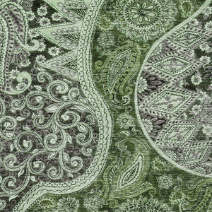 Homeroots 3' Brown Beige Tan Floral Medallion Washable Area Rug For Indoor Outdoor Spaces, Durable & Stylish 3' X 5' Polyester 603185