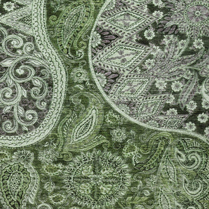 Homeroots 3' Brown Beige Tan Floral Medallion Washable Area Rug For Indoor Outdoor Spaces, Durable & Stylish 10' X 14' Polyester 603190