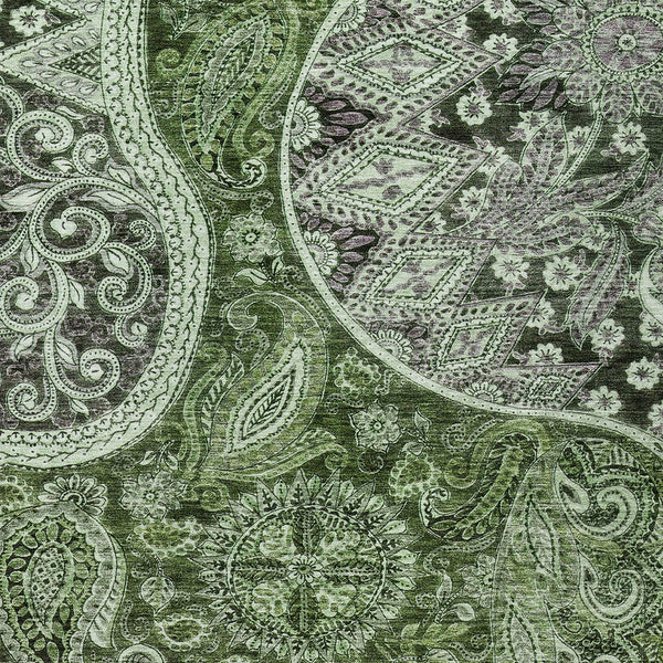 Homeroots 3' Brown Beige Tan Floral Medallion Washable Area Rug For Indoor Outdoor Spaces, Durable & Stylish 10' X 14' Polyester 603190