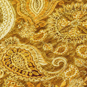 Homeroots 3' Brown Beige Tan Floral Medallion Washable Area Rug For Indoor Outdoor Spaces, Durable & Stylish 8' Round Polyester 603205