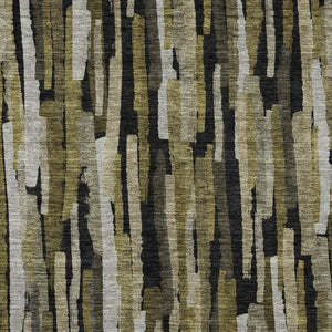 Homeroots 3'' Striped Washable Indoor Outdoor Area Rug - Durable, Stain Resistant, Perfect For High Traffic Spaces 3' X 5' Polyester 603209