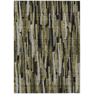 HomeRoots 9' X 12' Stylish Striped Washable Area Rug – Durable, Water-Resistant for Indoor & Outdoor Use! 603213