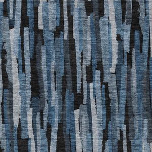 Homeroots 3'' Striped Washable Indoor Outdoor Area Rug - Durable, Stain Resistant, Perfect For High Traffic Spaces 9' X 12' Polyester 603219