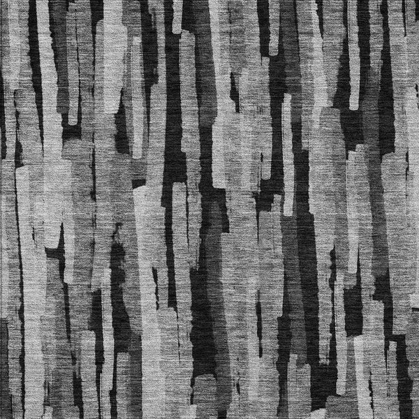 Homeroots 3'' Striped Washable Indoor Outdoor Area Rug - Durable, Stain Resistant, Perfect For High Traffic Spaces 3' X 5' Polyester 603221