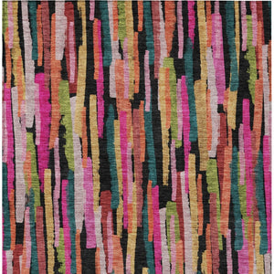 Homeroots 3'' Striped Washable Indoor Outdoor Area Rug - Durable, Stain Resistant, Perfect For High Traffic Spaces 3' X 5' Polyester 603227