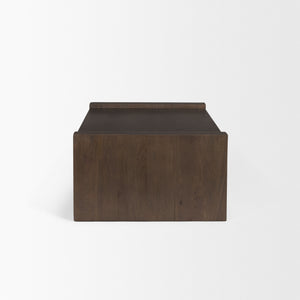 Homeroots 48" Dark Brown Solid Wood Sled Coffee Table – Stylish Centerpiece For Living Room, Office & More!   603249