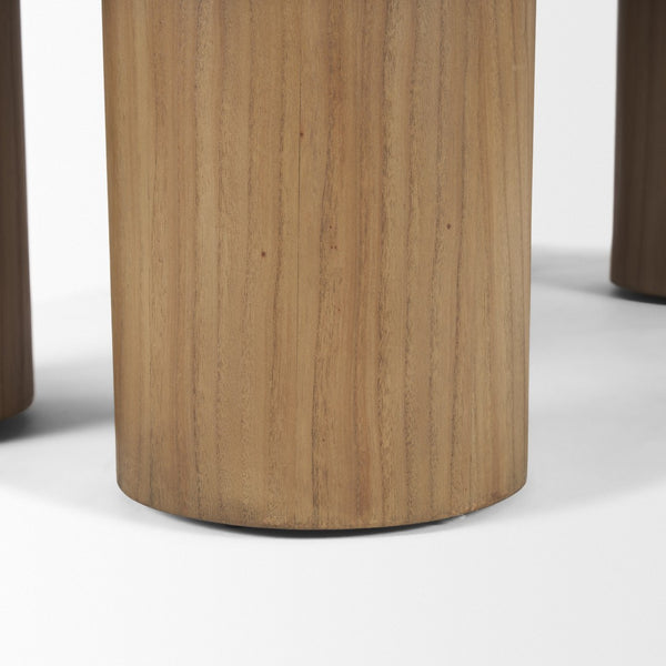 Homeroots 55" Natural Solid Wood Oval Coffee Table - Scandinavian Minimalist Design For Modern Living Rooms   603250