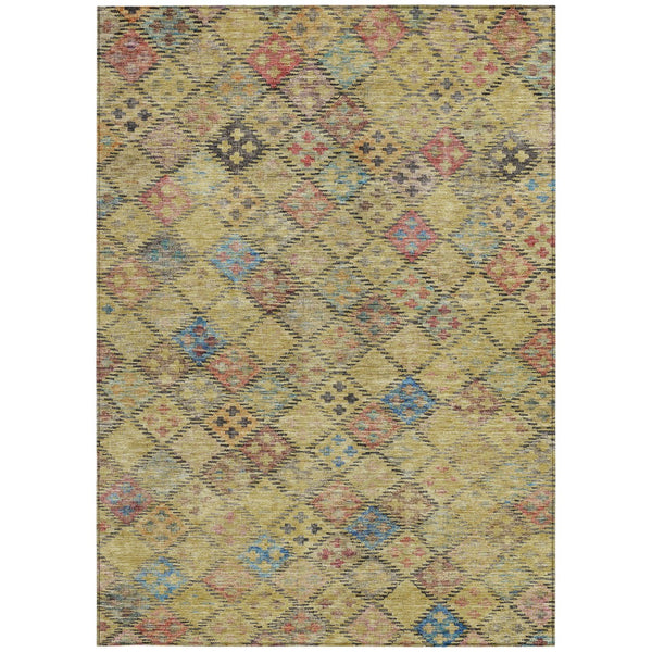 Homeroots 3' Geometric Blue Purple And Gray Washable Area Rug For Indoor And Outdoor Spaces, Durable Design 3' X 5' Polyester 603263