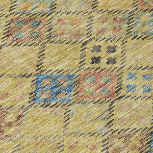 Homeroots 3' Geometric Blue Purple And Gray Washable Area Rug For Indoor And Outdoor Spaces, Durable Design 3' X 5' Polyester 603263