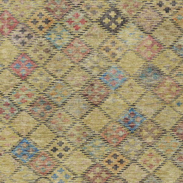 Homeroots 3' Geometric Blue Purple And Gray Washable Area Rug For Indoor And Outdoor Spaces, Durable Design 5' X 8' Polyester 603264