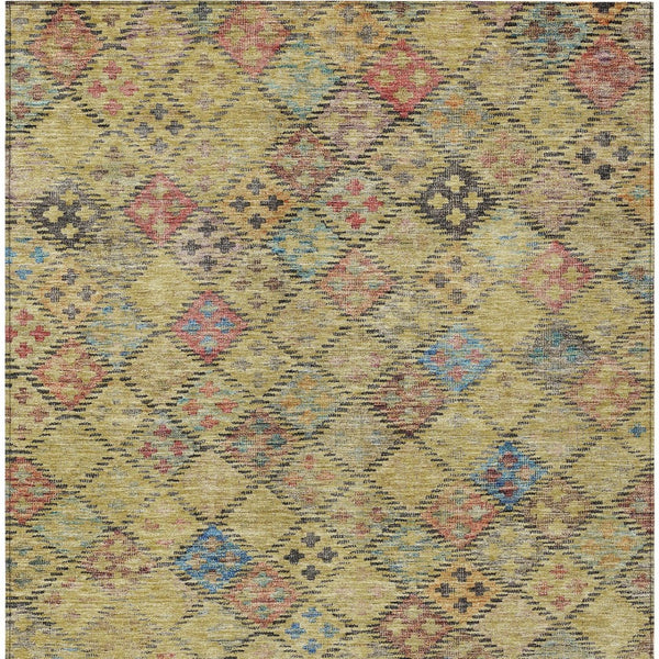 Homeroots 3' Geometric Blue Purple And Gray Washable Area Rug For Indoor And Outdoor Spaces, Durable Design 9' X 12' Polyester 603267