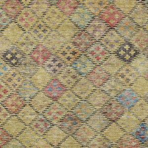 Homeroots 3' Geometric Blue Purple And Gray Washable Area Rug For Indoor And Outdoor Spaces, Durable Design 9' X 12' Polyester 603267