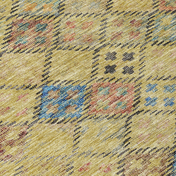 Homeroots 3' Geometric Blue Purple And Gray Washable Area Rug For Indoor And Outdoor Spaces, Durable Design 9' X 12' Polyester 603267