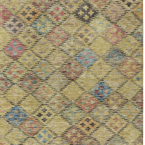 Homeroots 3' Geometric Blue Purple And Gray Washable Area Rug For Indoor And Outdoor Spaces, Durable Design 10' X 14' Polyester 603268