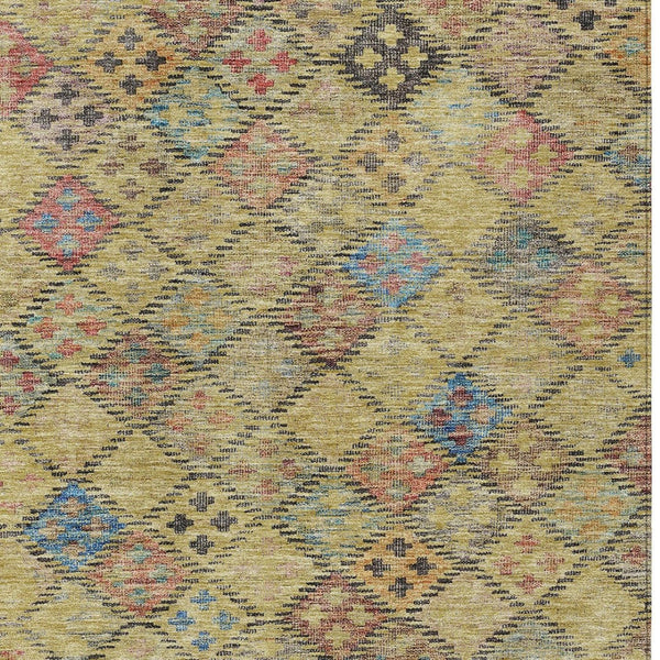 Homeroots 3' Geometric Blue Purple And Gray Washable Area Rug For Indoor And Outdoor Spaces, Durable Design 10' X 14' Polyester 603268