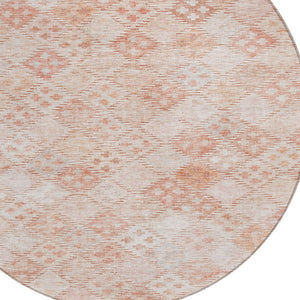 Homeroots 3' Geometric Blue Purple And Gray Washable Area Rug For Indoor And Outdoor Spaces, Durable Design 8' Round Polyester 603277