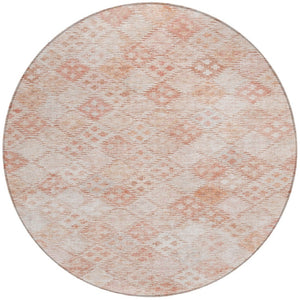 Homeroots 3' Geometric Blue Purple And Gray Washable Area Rug For Indoor And Outdoor Spaces, Durable Design 8' Round Polyester 603277