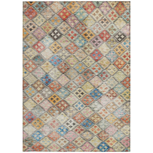 Homeroots 3' Geometric Blue Purple And Gray Washable Area Rug For Indoor And Outdoor Spaces, Durable Design 8' X 10' Polyester 603284