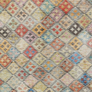 Homeroots 3' Geometric Blue Purple And Gray Washable Area Rug For Indoor And Outdoor Spaces, Durable Design 9' X 12' Polyester 603285