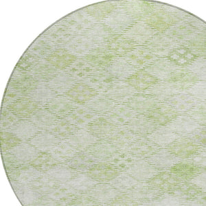 Homeroots 3' Geometric Blue Purple And Gray Washable Area Rug For Indoor And Outdoor Spaces, Durable Design 8' Round Polyester 603289