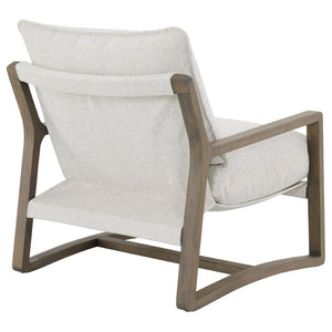 English Elm O'brien Boucle Accent Chair with Ash Wood Frame for Modern Living Rooms B062P441321