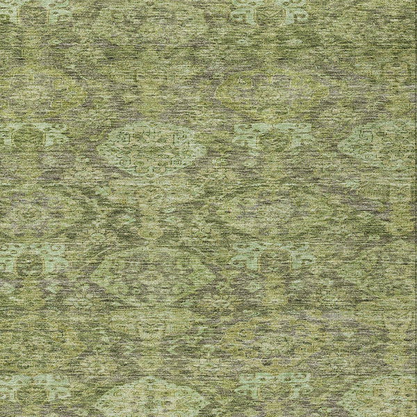 Homeroots 3' Brown And Tan Damask Washable Area Rug - Stylish, Durable Indoor Outdoor Decor For Any Space 3' X 5' Polyester 603383