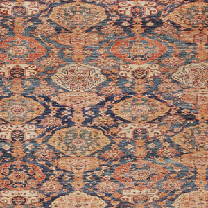 Homeroots 3' Brown And Tan Damask Washable Area Rug - Stylish, Durable Indoor Outdoor Decor For Any Space 9' X 12' Polyester 603393