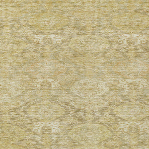 Homeroots 3' Brown And Tan Damask Washable Area Rug - Stylish, Durable Indoor Outdoor Decor For Any Space 10' X 14' Polyester 603400