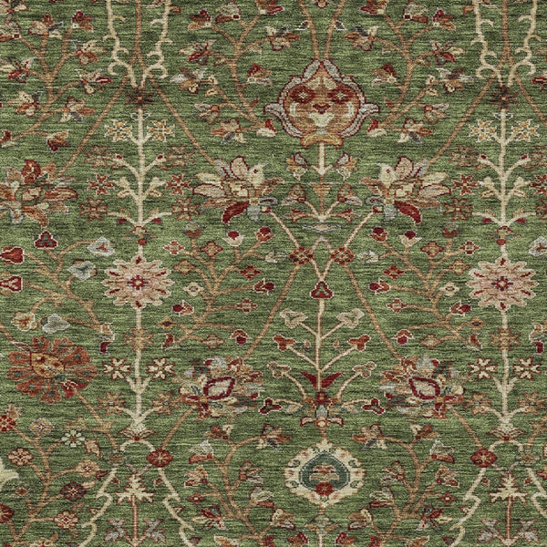 Homeroots 3' Black Brown And Red Floral Washable Area Rug - Durable Indoor Outdoor Design For Any Space 3' X 5' Polyester 603413