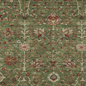 Homeroots 3' Black Brown And Red Floral Washable Area Rug - Durable Indoor Outdoor Design For Any Space 10' X 14' Polyester 603418