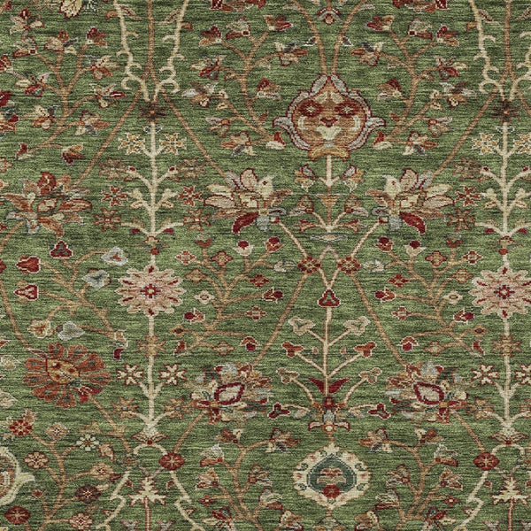 Homeroots 3' Black Brown And Red Floral Washable Area Rug - Durable Indoor Outdoor Design For Any Space 10' X 14' Polyester 603418