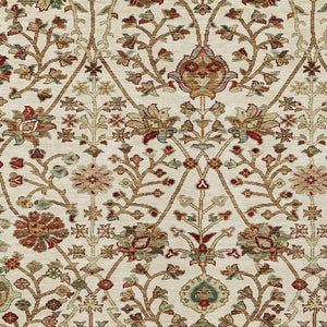 Homeroots 3' Black Brown And Red Floral Washable Area Rug - Durable Indoor Outdoor Design For Any Space 5' X 8' Polyester 603420