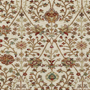 Homeroots 3' Black Brown And Red Floral Washable Area Rug - Durable Indoor Outdoor Design For Any Space 9' X 12' Polyester 603423