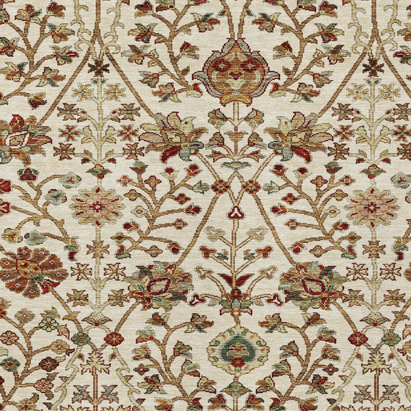 Homeroots 3' Black Brown And Red Floral Washable Area Rug - Durable Indoor Outdoor Design For Any Space 9' X 12' Polyester 603423